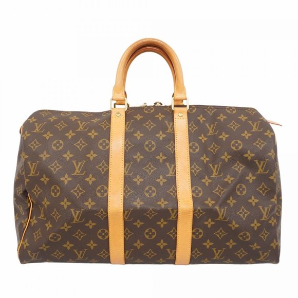 Louis Vuitton Monogram Keepall 45 Boston Bag M41428 Brown Men's and Women's - Picture 1 of 11